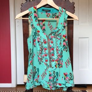 Nanette Lepore Beaded Silk Blouse